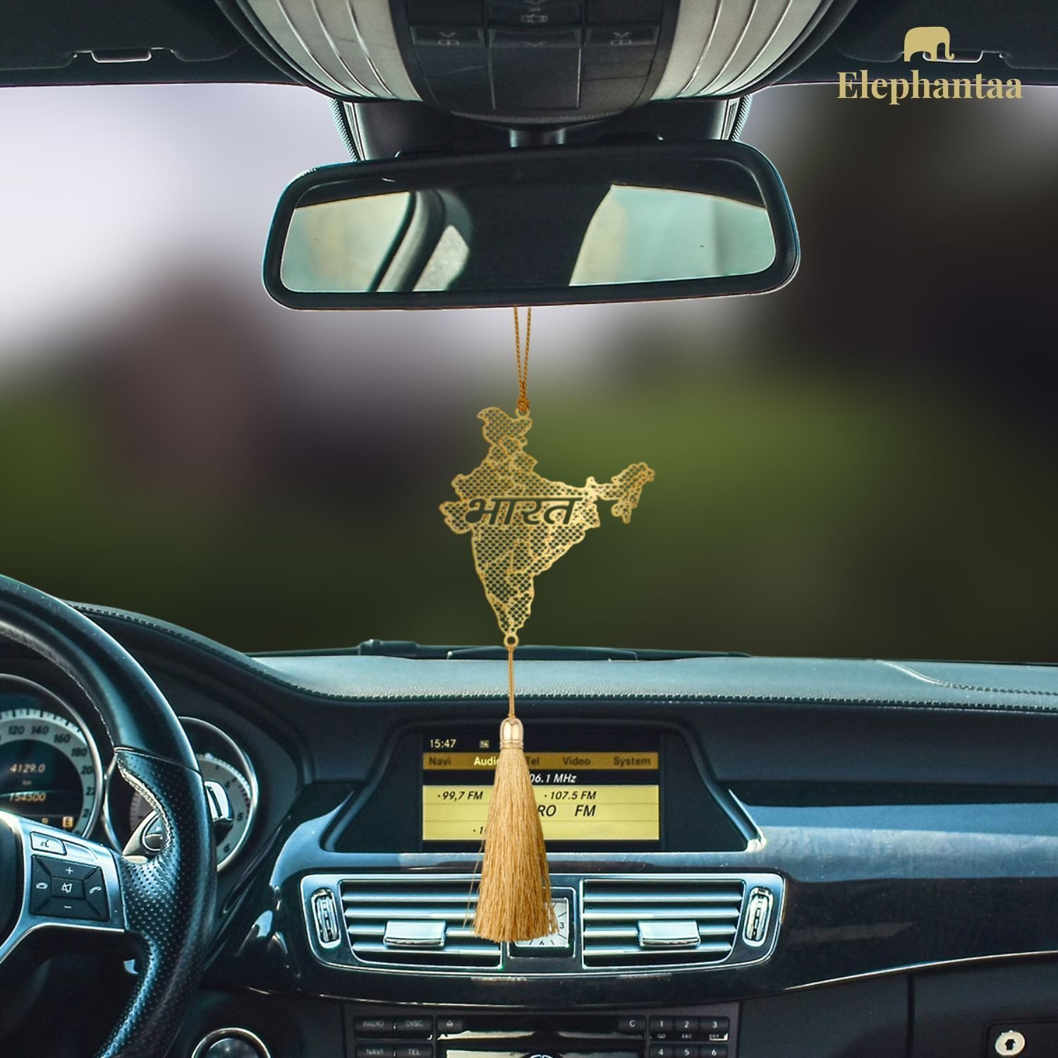 India Map with "Bharat" Hanging Decor