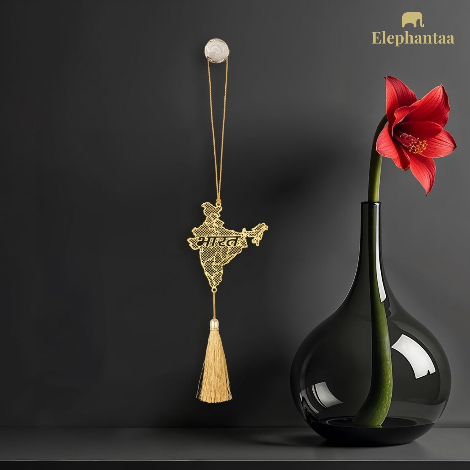 India Map with "Bharat" Hanging Decor - Image 4